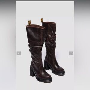 Dr. Martens Dark Brown Over the Knee Boots
